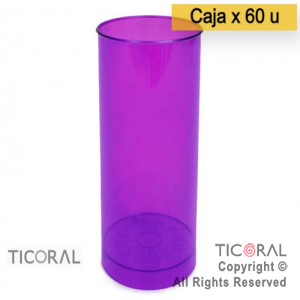 VASO TUBO VIOLETA X 60